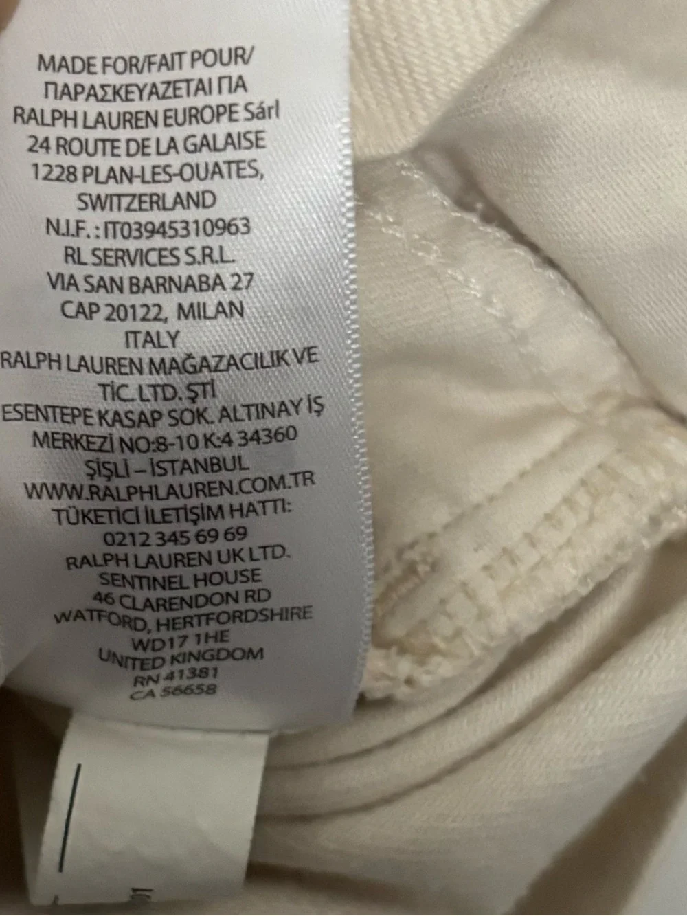 Lauren Ralph Lauren Ivory Button Front Cotton Twill Mini Skirt Size 4